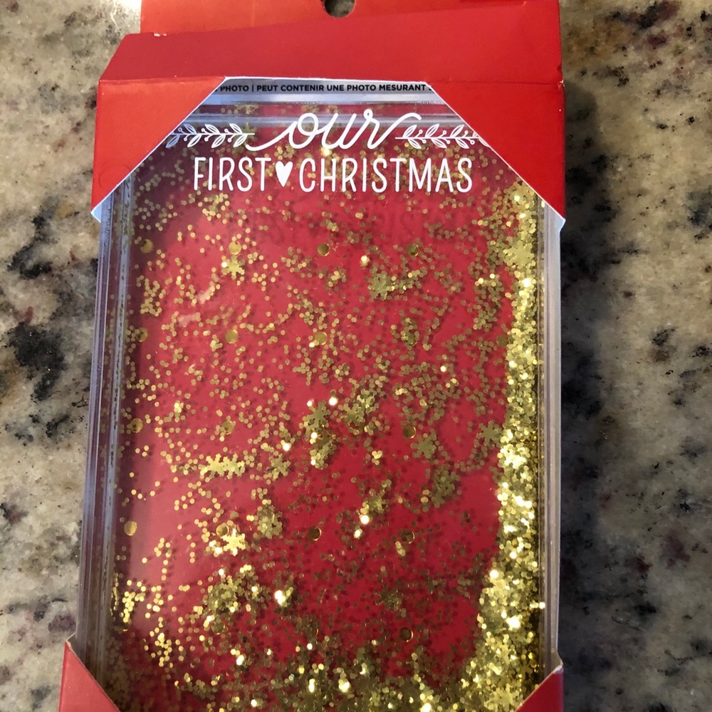 Glitter Frame. Our first Christmas